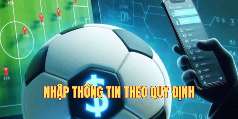 Điền thông tin đăng nhập trên website